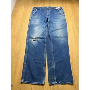 Vintage Carhartt Jeans Mens 38x34 Blue Denim Carpenter Dungaree Distress Y2K